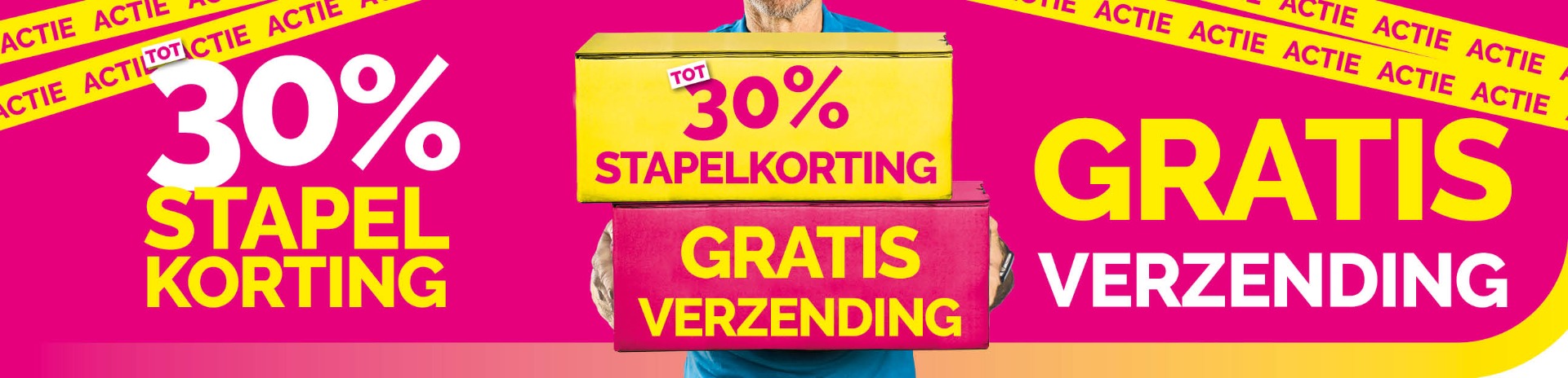 tot 30 stapelkorting en GRATIS verzending